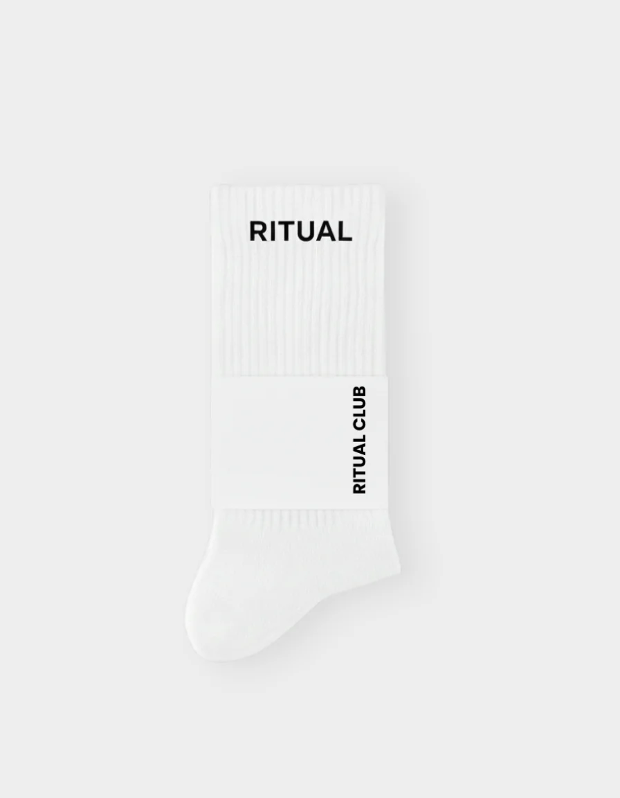 RITUAL CLUB SOCKS WHITE - Image 3