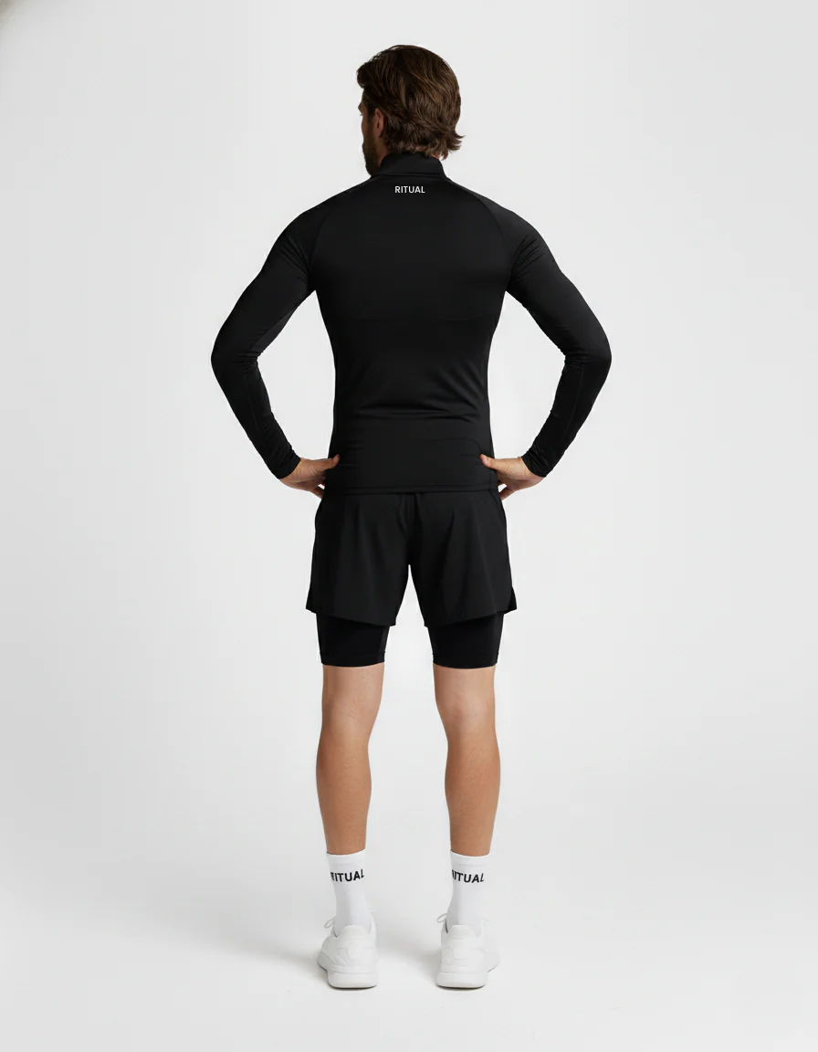 RITUAL COMPRESSION QUARTER ZIP LOGO - Image 3