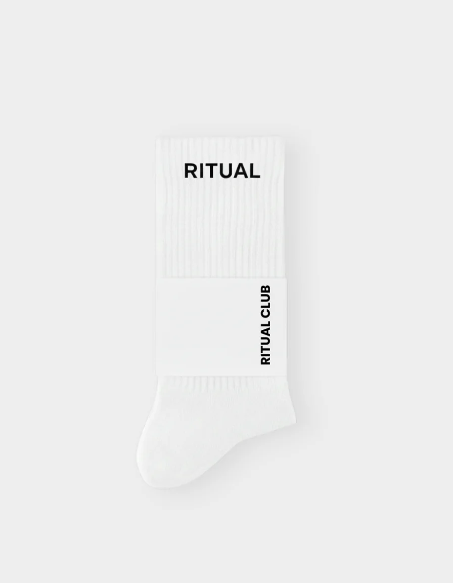 RITUAL GRIP SOCKS WHITE - Image 3